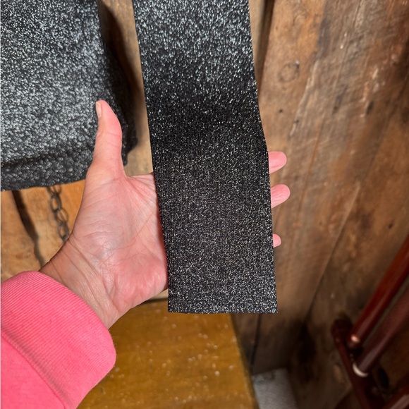 Ted Baker London Eloisy Black Sparkle Knit Fitted Top - Size 1 - Picture 8 of 14